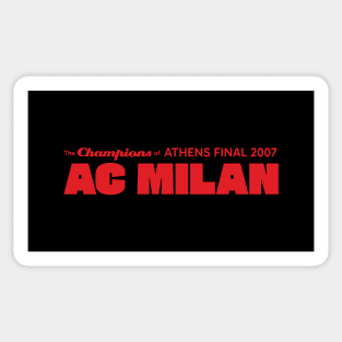 The Champions of Athens Final 2007; AC Milan Sticker